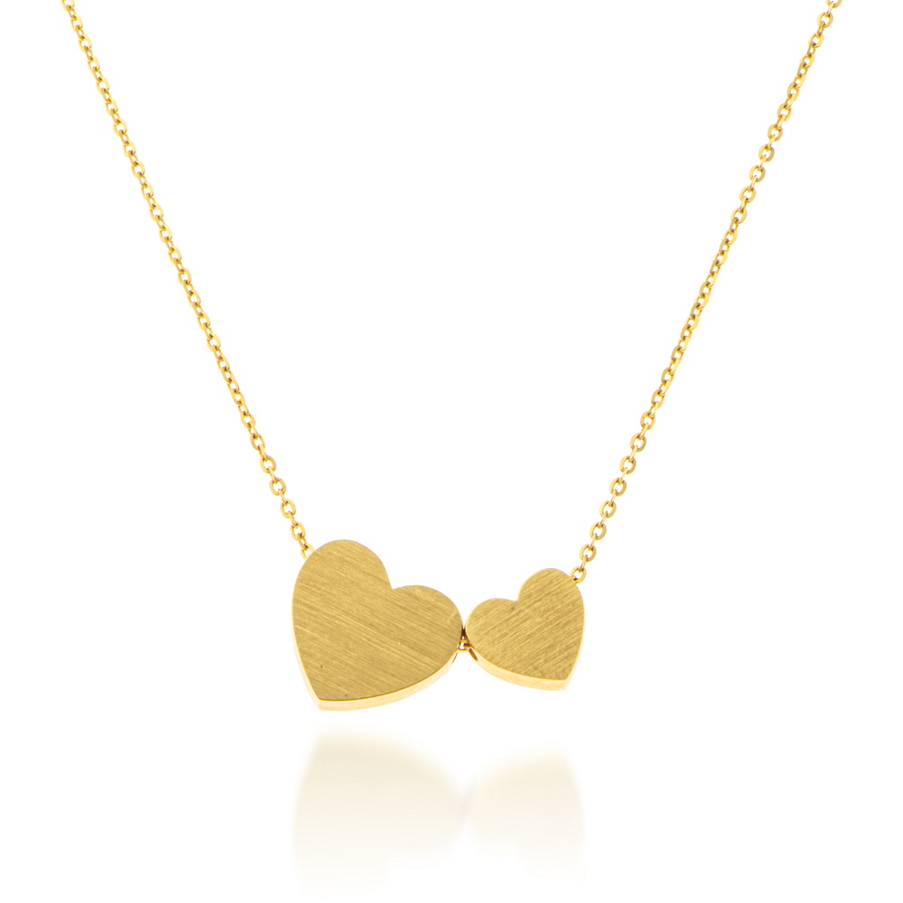 گردنبند قلب زرد